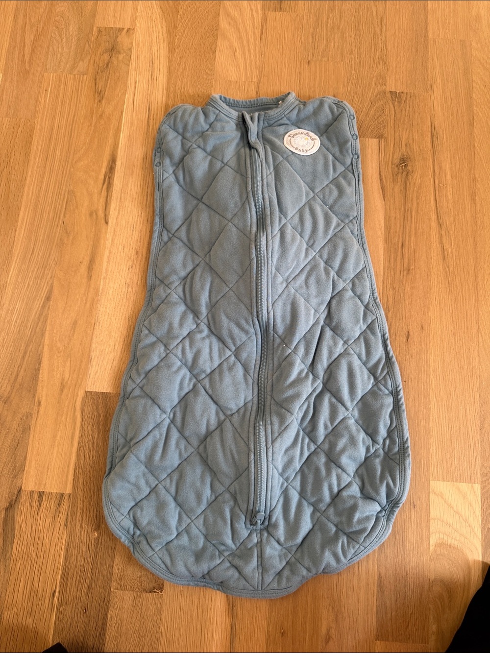 Unbranded Blue Quilted Baby Sleep Sack Swaddle
